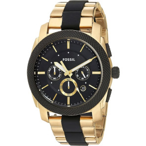 Watch strap Fossil FS5261 Stainless steel Gold Toned 24mm